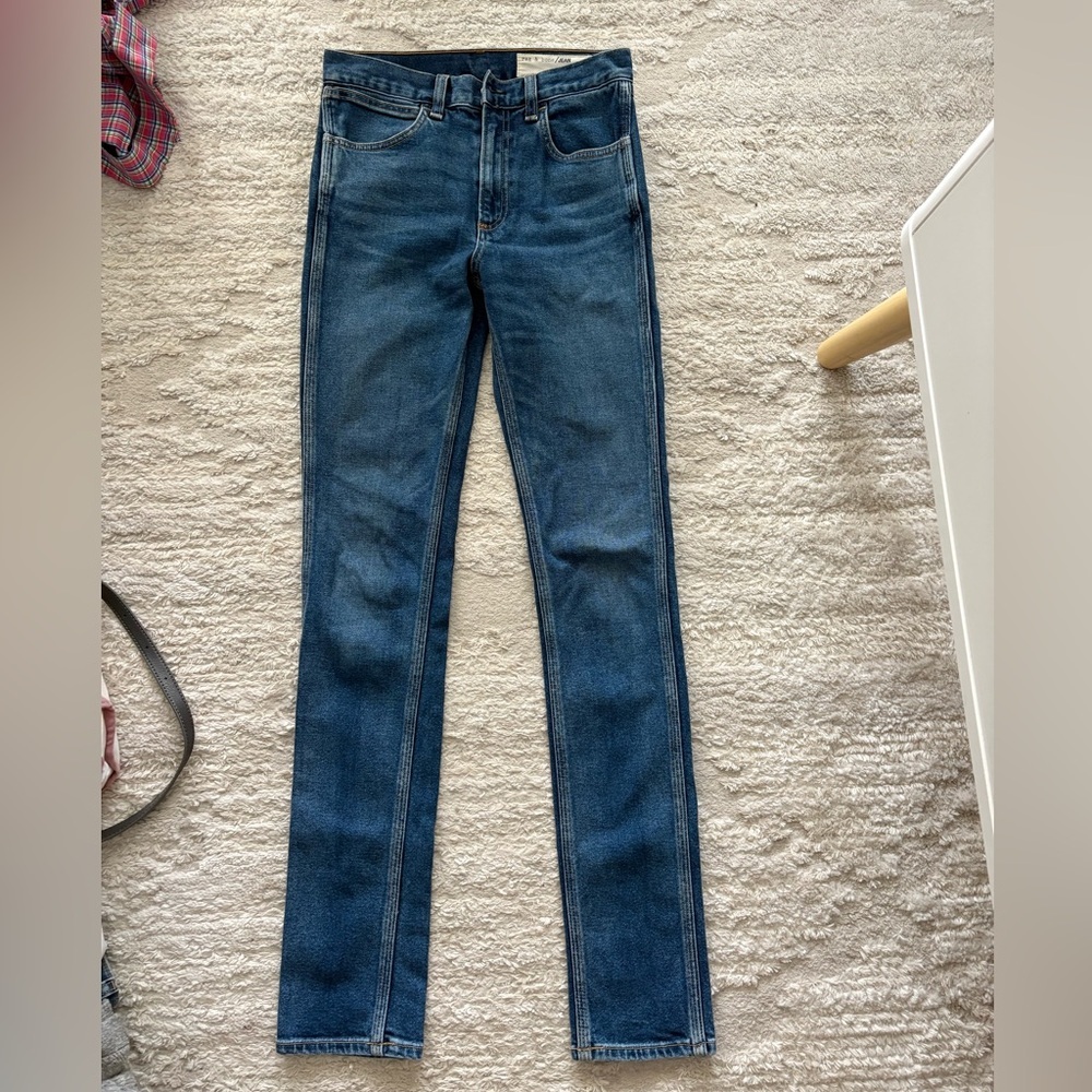 Rag & Bone medium wash straight leg jeans Size 25